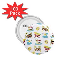 Vector-pattern-with-funny-animals-cartoon-summer-holiday-beach 1 75  Buttons (100 Pack) 