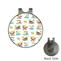 Vector-pattern-with-funny-animals-cartoon-summer-holiday-beach Hat Clips With Golf Markers