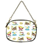 Vector-pattern-with-funny-animals-cartoon-summer-holiday-beach Chain Purse (One Side) Front