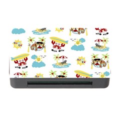 Vector-pattern-with-funny-animals-cartoon-summer-holiday-beach Memory Card Reader With Cf