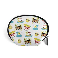 Vector-pattern-with-funny-animals-cartoon-summer-holiday-beach Accessory Pouch (small)