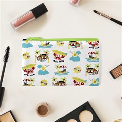 Vector-pattern-with-funny-animals-cartoon-summer-holiday-beach Cosmetic Bag (xs)