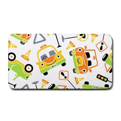 Seamless-pattern-vector-illustration-vehicles-cartoon Medium Bar Mats