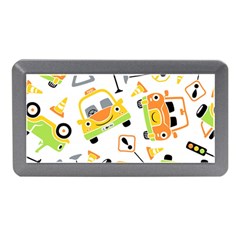 Seamless-pattern-vector-illustration-vehicles-cartoon Memory Card Reader (mini)