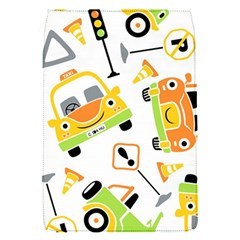 Seamless-pattern-vector-illustration-vehicles-cartoon Removable Flap Cover (s)