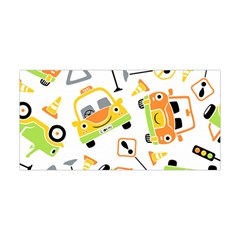 Seamless-pattern-vector-illustration-vehicles-cartoon Yoga Headband