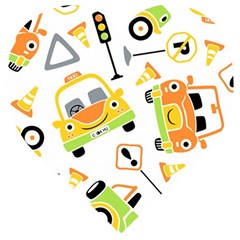 Seamless-pattern-vector-illustration-vehicles-cartoon Wooden Puzzle Heart