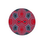 Abstract pattern geometric backgrounds  Magnet 3  (Round) Front