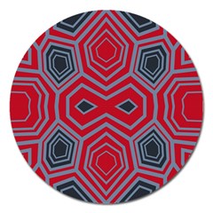 Abstract Pattern Geometric Backgrounds  Magnet 5  (round) by Eskimos