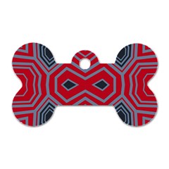 Abstract Pattern Geometric Backgrounds  Dog Tag Bone (two Sides) by Eskimos