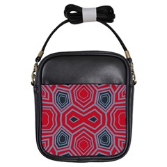 Abstract Pattern Geometric Backgrounds  Girls Sling Bag by Eskimos