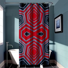 Abstract Pattern Geometric Backgrounds  Shower Curtain 36  X 72  (stall)  by Eskimos