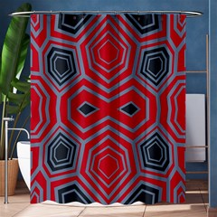 Abstract Pattern Geometric Backgrounds  Shower Curtain 60  X 72  (medium)  by Eskimos