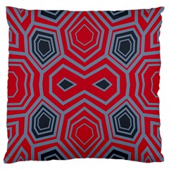 Abstract Pattern Geometric Backgrounds  Large Cushion Case (one Side) by Eskimos