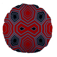 Abstract Pattern Geometric Backgrounds  Large 18  Premium Round Cushions by Eskimos