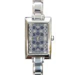 Abstract pattern geometric backgrounds Rectangle Italian Charm Watch Front