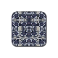 Abstract Pattern Geometric Backgrounds Rubber Coaster (square) by Eskimos