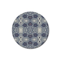 Abstract Pattern Geometric Backgrounds Magnet 3  (round) by Eskimos