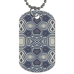 Abstract Pattern Geometric Backgrounds Dog Tag (two Sides) by Eskimos