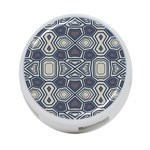 Abstract pattern geometric backgrounds 4-Port USB Hub (Two Sides) Front