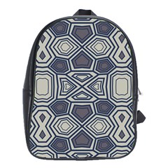 Abstract Pattern Geometric Backgrounds School Bag (xl) by Eskimos