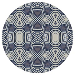 Abstract Pattern Geometric Backgrounds Round Trivet by Eskimos