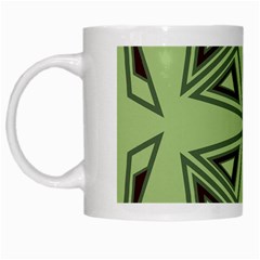 Abstract Pattern Geometric Backgrounds White Mug by Eskimos