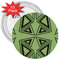 Abstract Pattern Geometric Backgrounds 3  Buttons (10 Pack)  by Eskimos