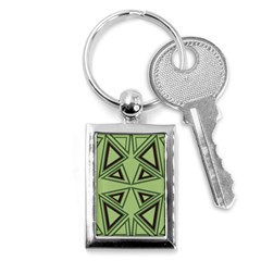 Abstract Pattern Geometric Backgrounds Key Chain (rectangle) by Eskimos