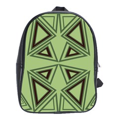 Abstract Pattern Geometric Backgrounds School Bag (large) by Eskimos