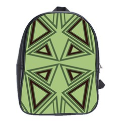 Abstract Pattern Geometric Backgrounds School Bag (xl) by Eskimos