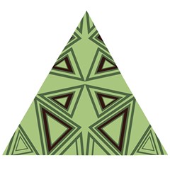 Abstract Pattern Geometric Backgrounds Wooden Puzzle Triangle