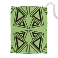 Abstract Pattern Geometric Backgrounds Drawstring Pouch (4xl) by Eskimos