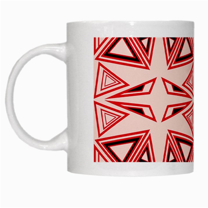 Abstract pattern geometric backgrounds  White Mug