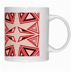 Abstract pattern geometric backgrounds  White Mug Right