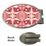 Abstract pattern geometric backgrounds  Money Clips (Oval)  Front