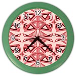 Abstract pattern geometric backgrounds  Color Wall Clock Front