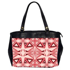 Abstract pattern geometric backgrounds  Oversize Office Handbag (2 Sides)