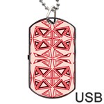 Abstract pattern geometric backgrounds  Dog Tag USB Flash (Two Sides) Front