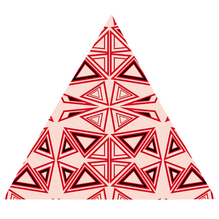 Abstract pattern geometric backgrounds  Wooden Puzzle Triangle