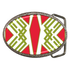 Abstract Pattern Geometric Backgrounds Belt Buckles by Eskimos