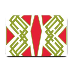 Abstract Pattern Geometric Backgrounds Small Doormat  by Eskimos