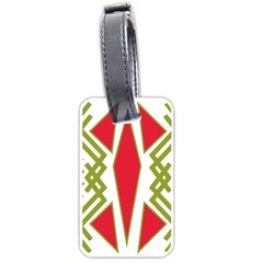 Abstract Pattern Geometric Backgrounds Luggage Tag (one Side) by Eskimos