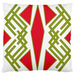 Abstract Pattern Geometric Backgrounds Large Cushion Case (one Side) by Eskimos