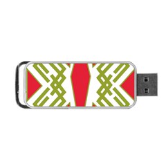 Abstract Pattern Geometric Backgrounds Portable Usb Flash (one Side) by Eskimos