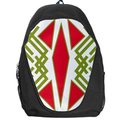 Abstract Pattern Geometric Backgrounds Backpack Bag by Eskimos