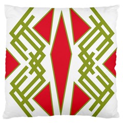 Abstract Pattern Geometric Backgrounds Standard Flano Cushion Case (two Sides) by Eskimos