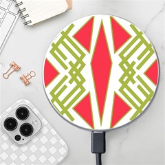 Abstract Pattern Geometric Backgrounds Wireless Charger by Eskimos