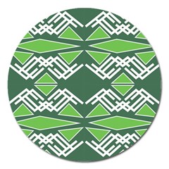 Abstract Pattern Geometric Backgrounds  Magnet 5  (round) by Eskimos