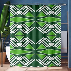 Abstract Pattern Geometric Backgrounds  Shower Curtain 60  X 72  (medium)  by Eskimos